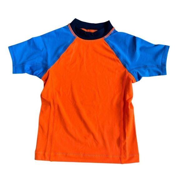 Lands' End Other - Land’s End Blue Orange Swim Top Rash Guard Toddler Boys 2-3 NWOT